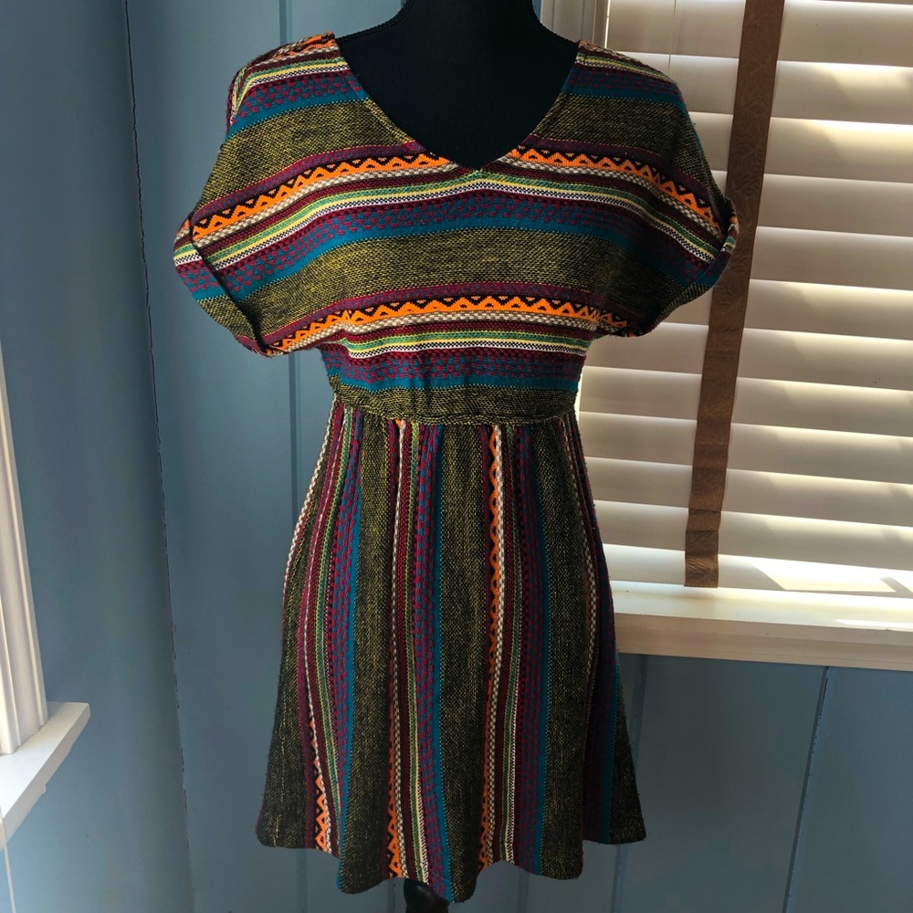 Multi Patterned Knit Hot & Delicious Dress